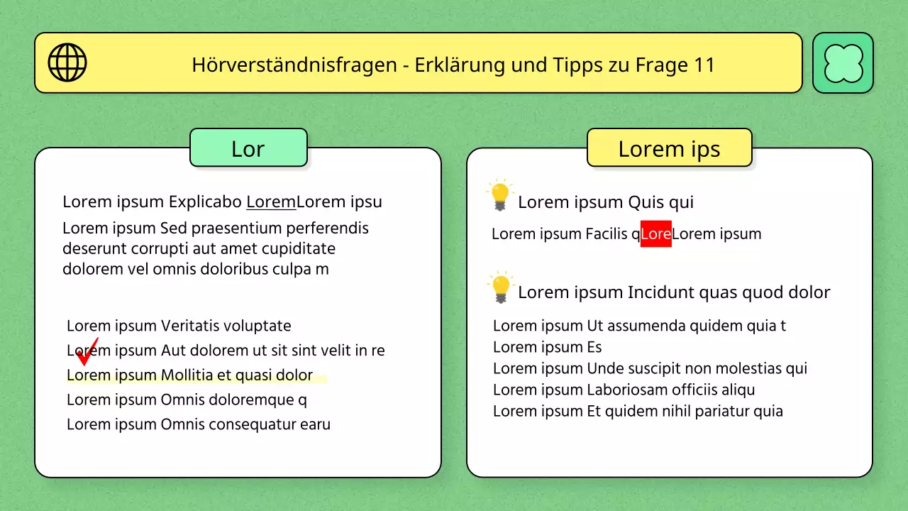 Bildungsthema mit hellgrüner Farbe und einfacher Linienillustration
