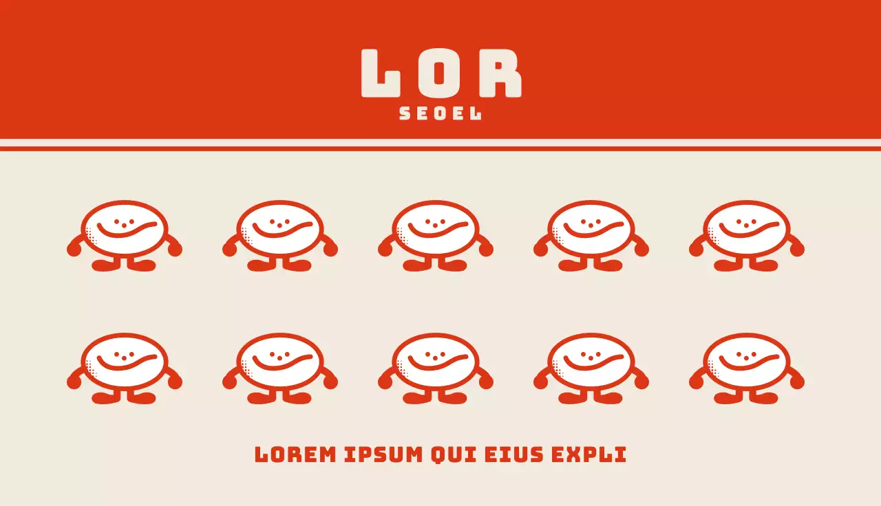 Red Orange's retro caféfiguren