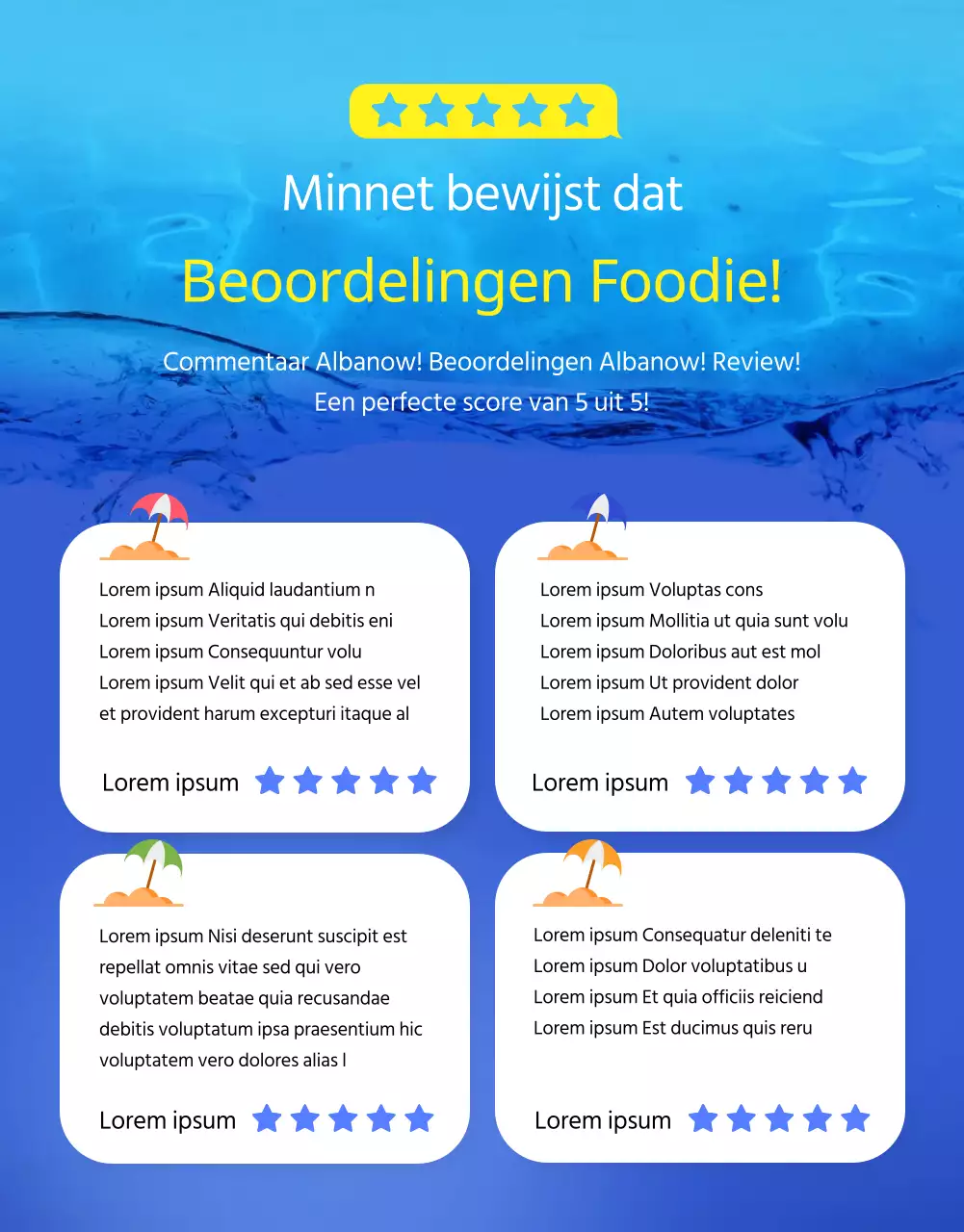 Surfdetails in blauw en geel