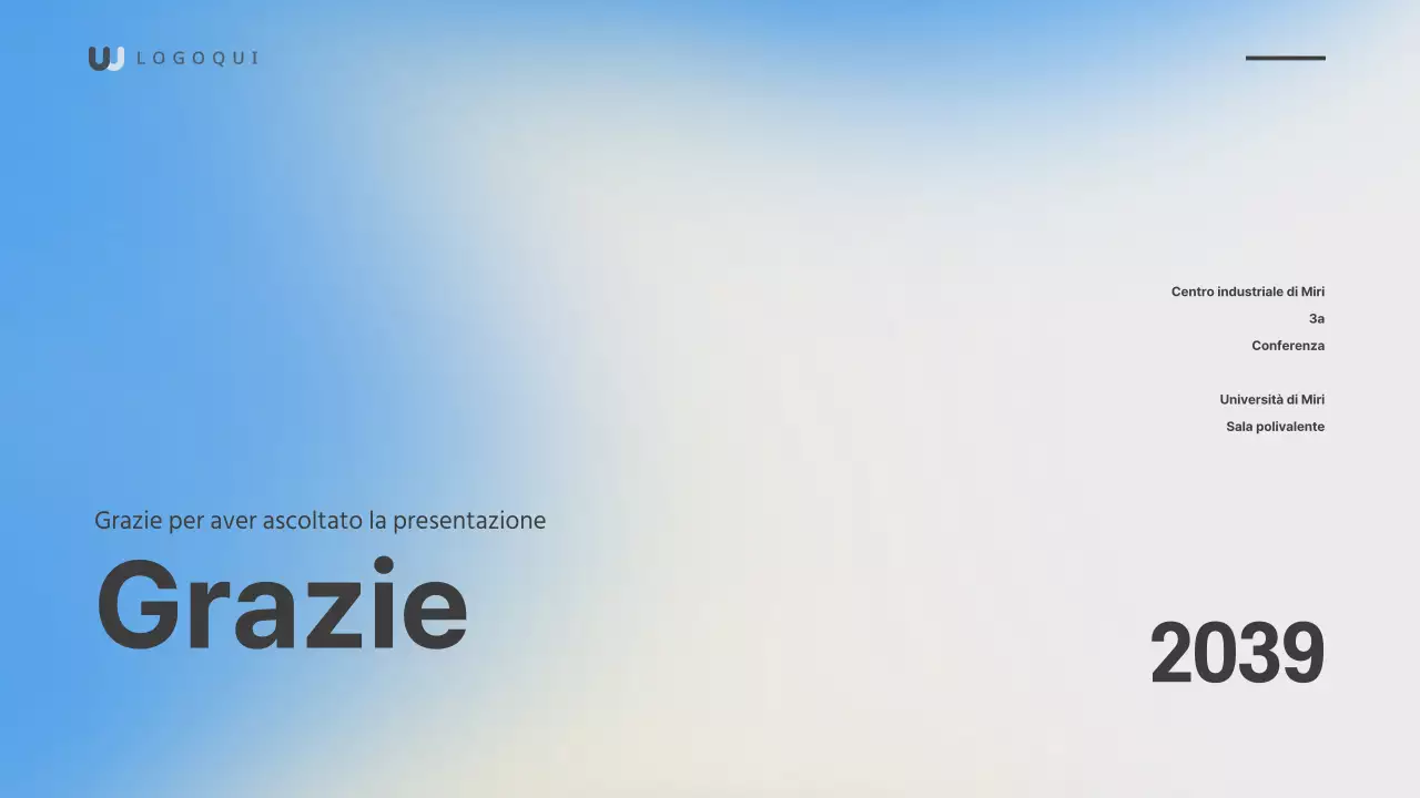 Presentazione sfumata del gradiente