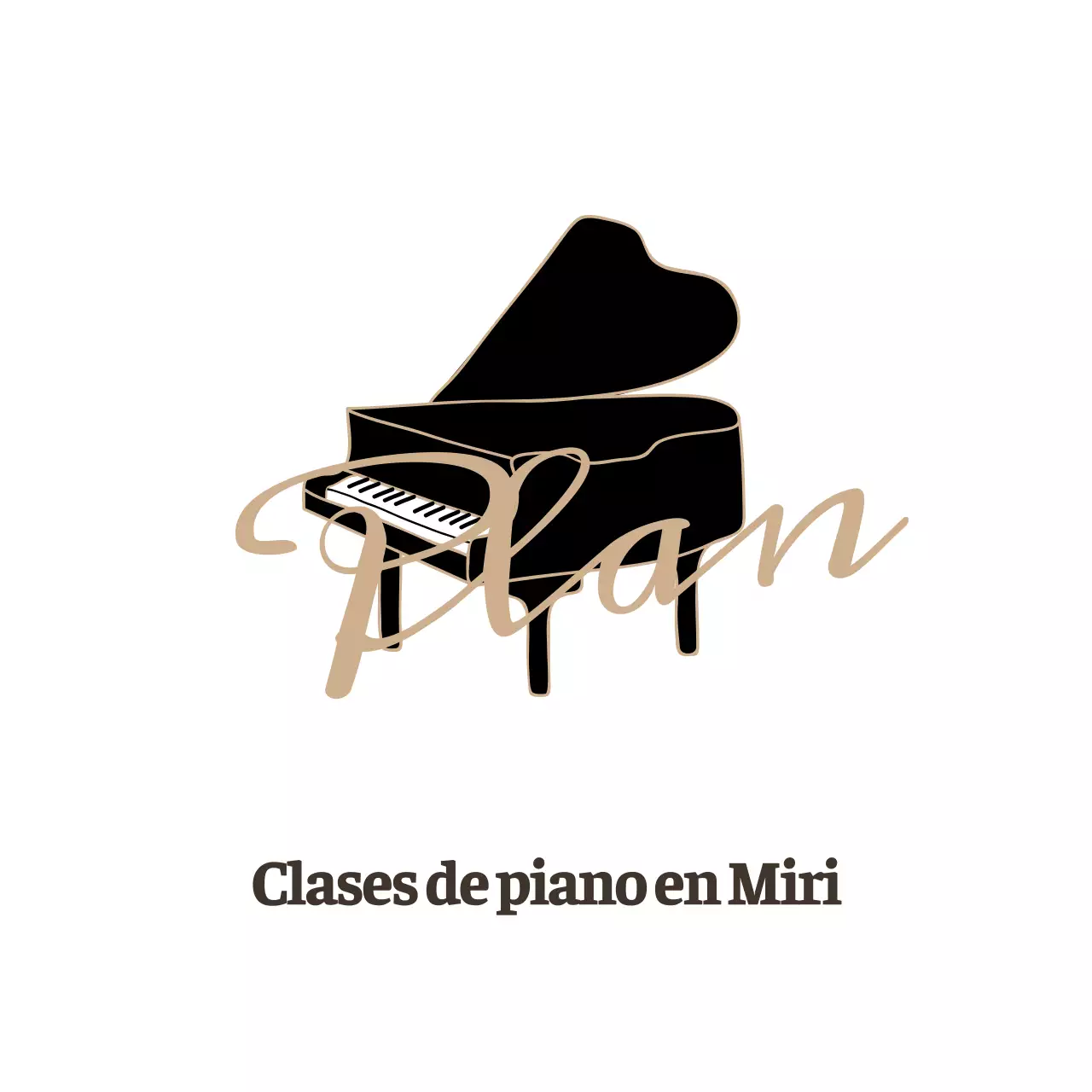 Cordiste avec piano noir