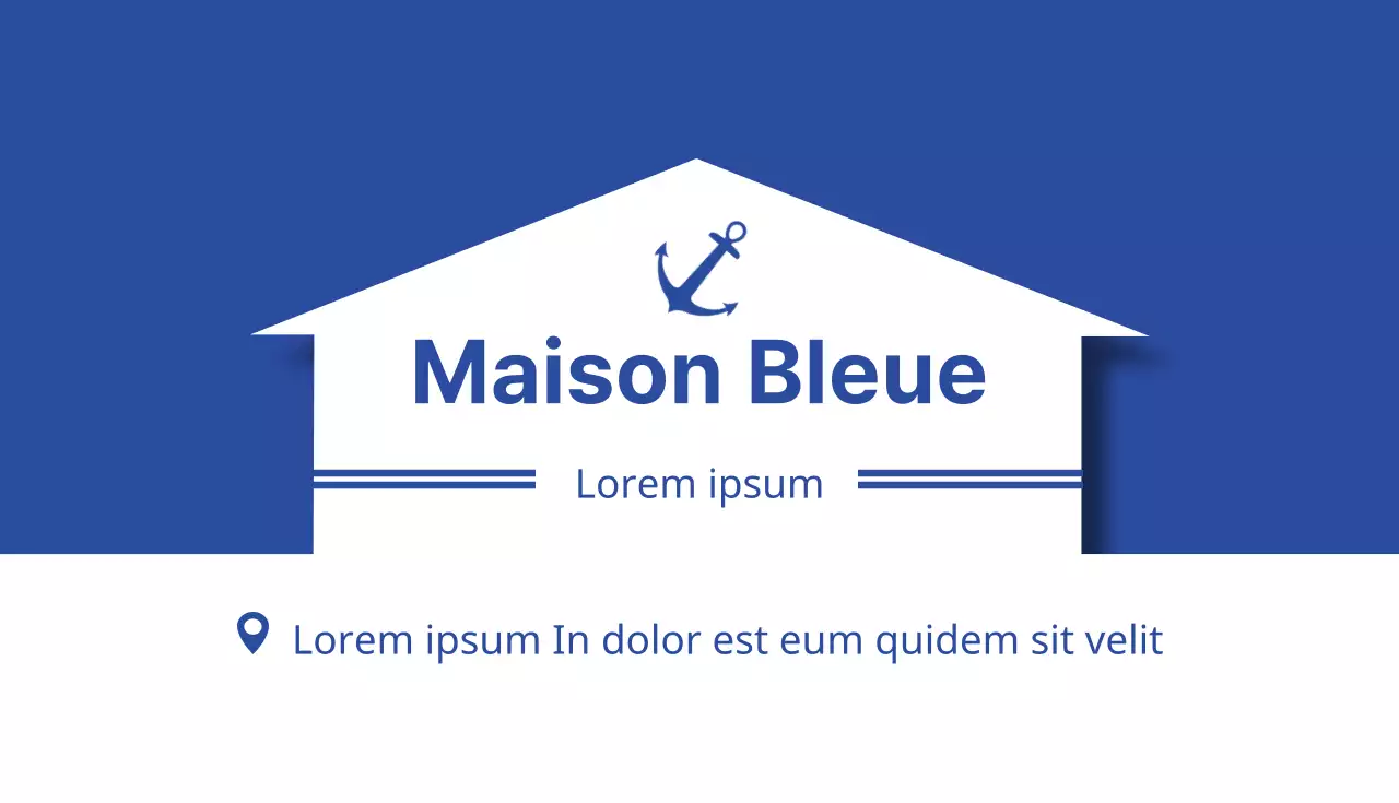 Maison bleue