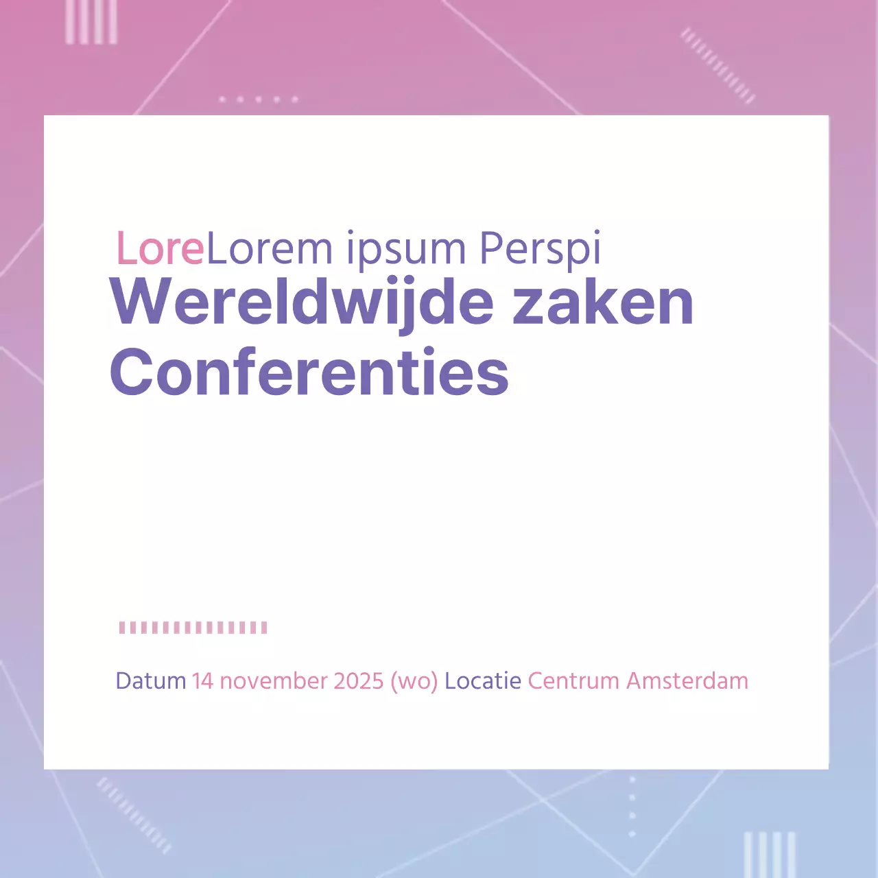 Conferenties