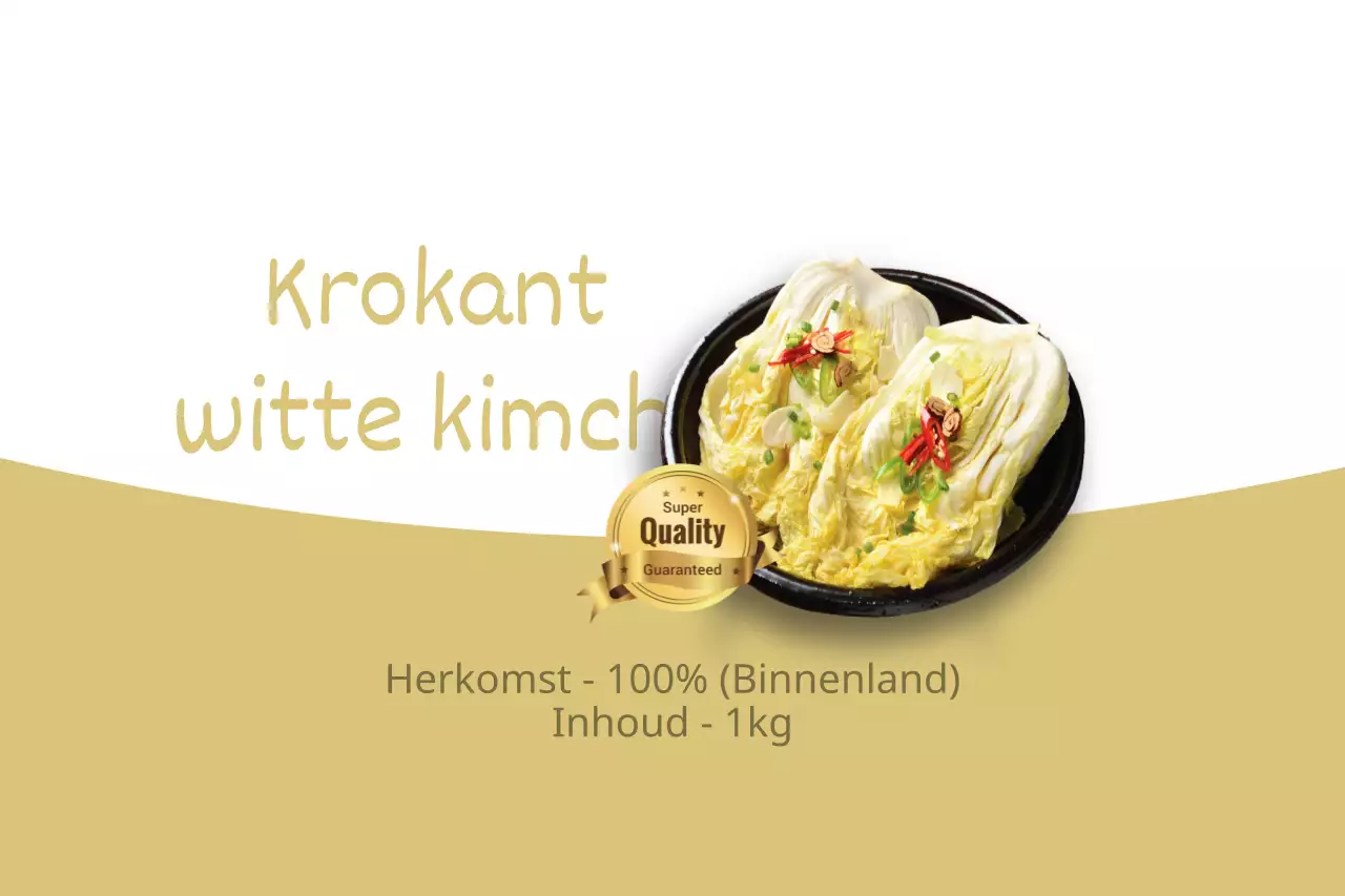 Krokante witte kimchi