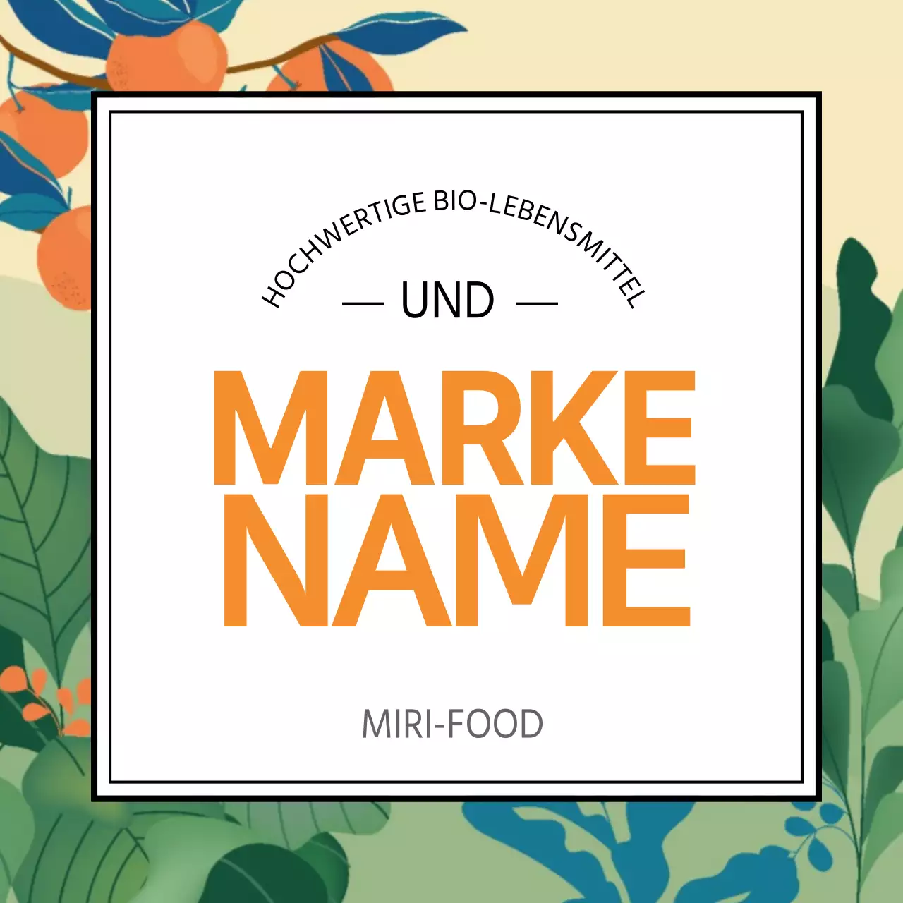 Illustrierte bunte Luxus-Markenaufkleber