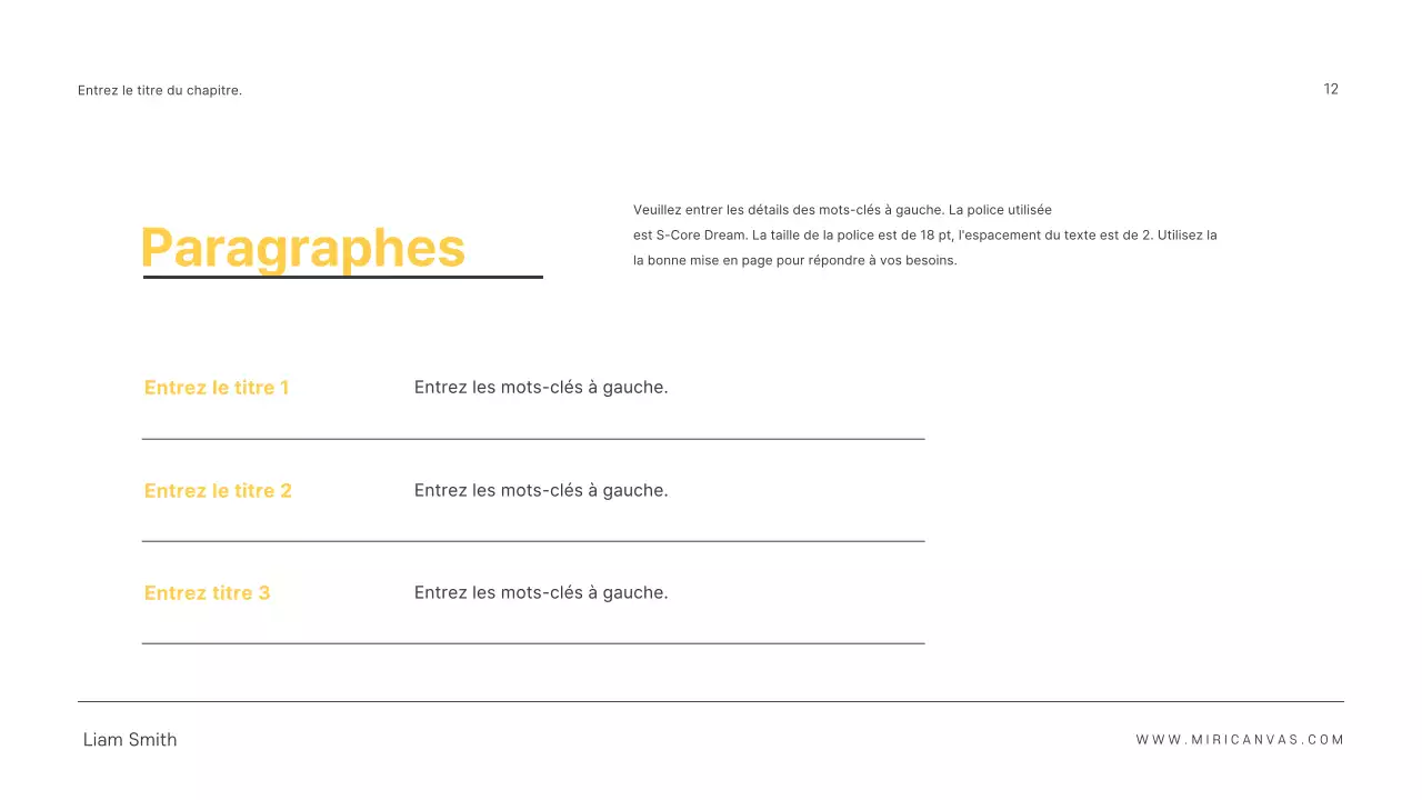 Présentations simples