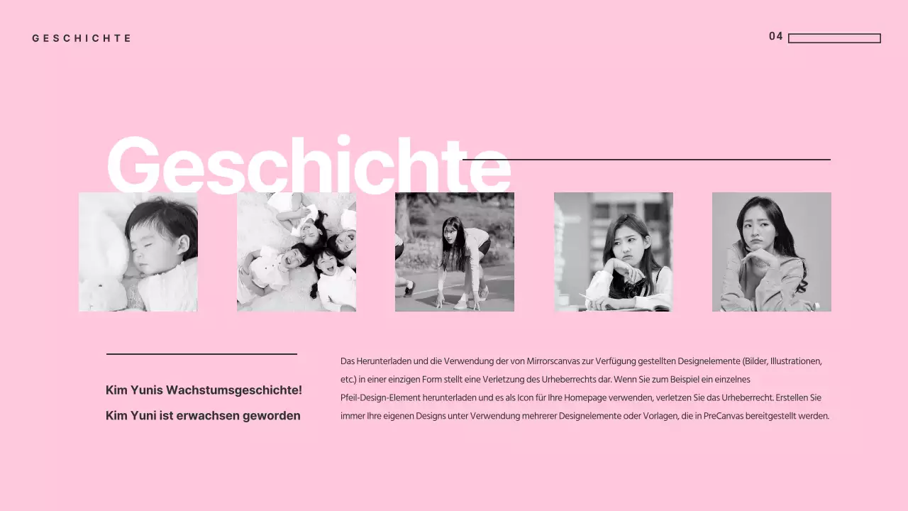 Einzigartige Präsentationen