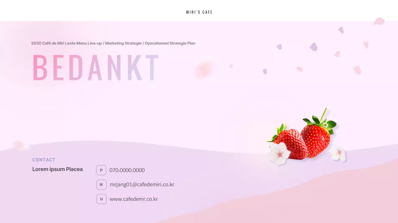 Presentatie van de lente-merchandisingopdracht van het café in roze pastelkleuren