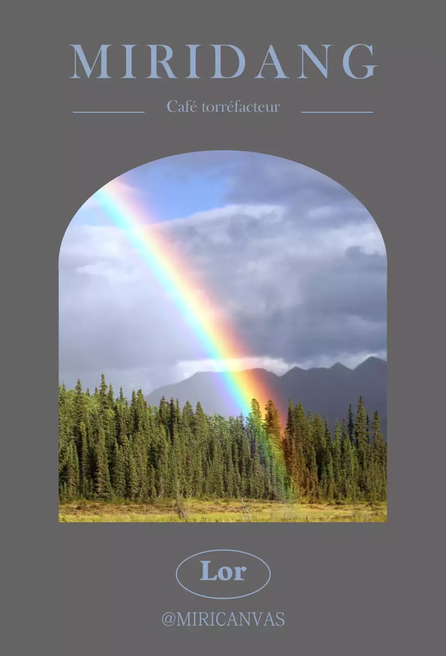 Photomontage émotionnel café en gris foncé et bleu