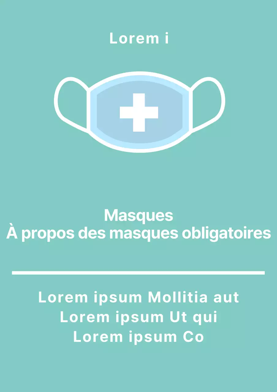 Support en acrylique pour masque couleur menthe Instructions de montage