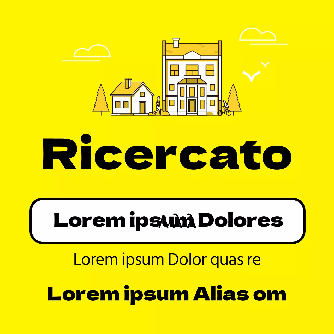 Proprietà gialla in vendita