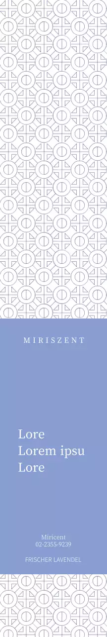 Blau gemusterter Hintergrund Diffusor Geschenkverpackung