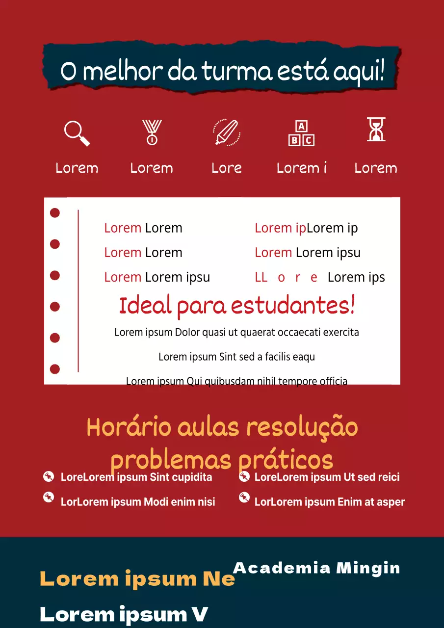 Promover a sua escola a vermelho e preto e recrutar novos alunos