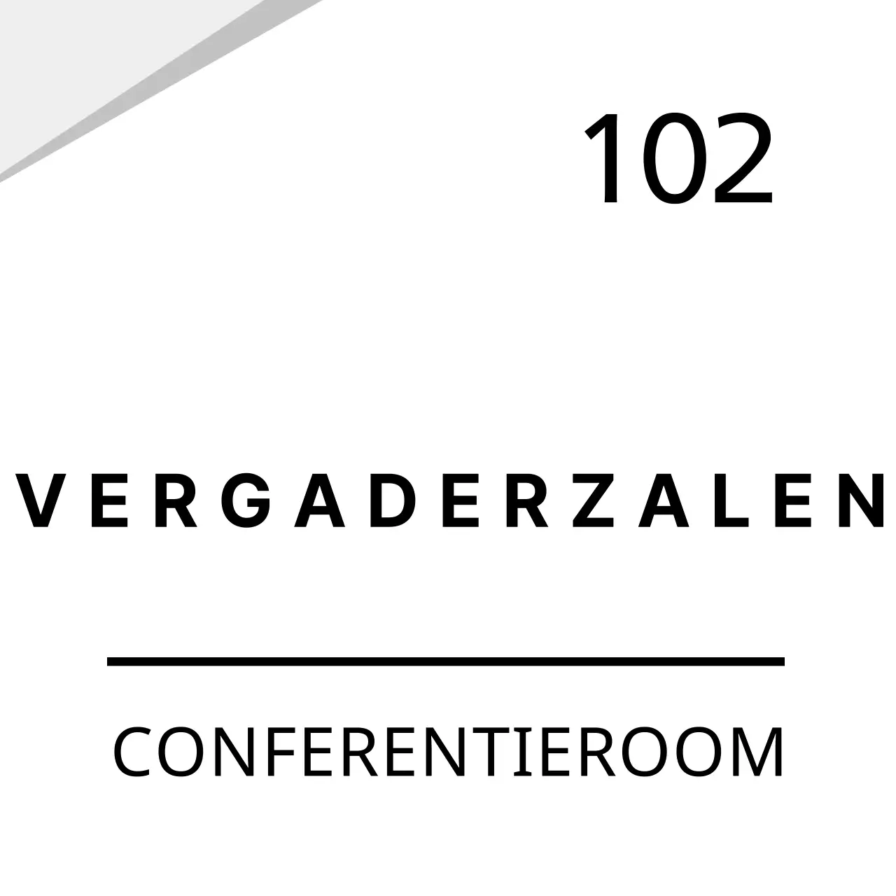 Wit grafisch bedrijfsbord