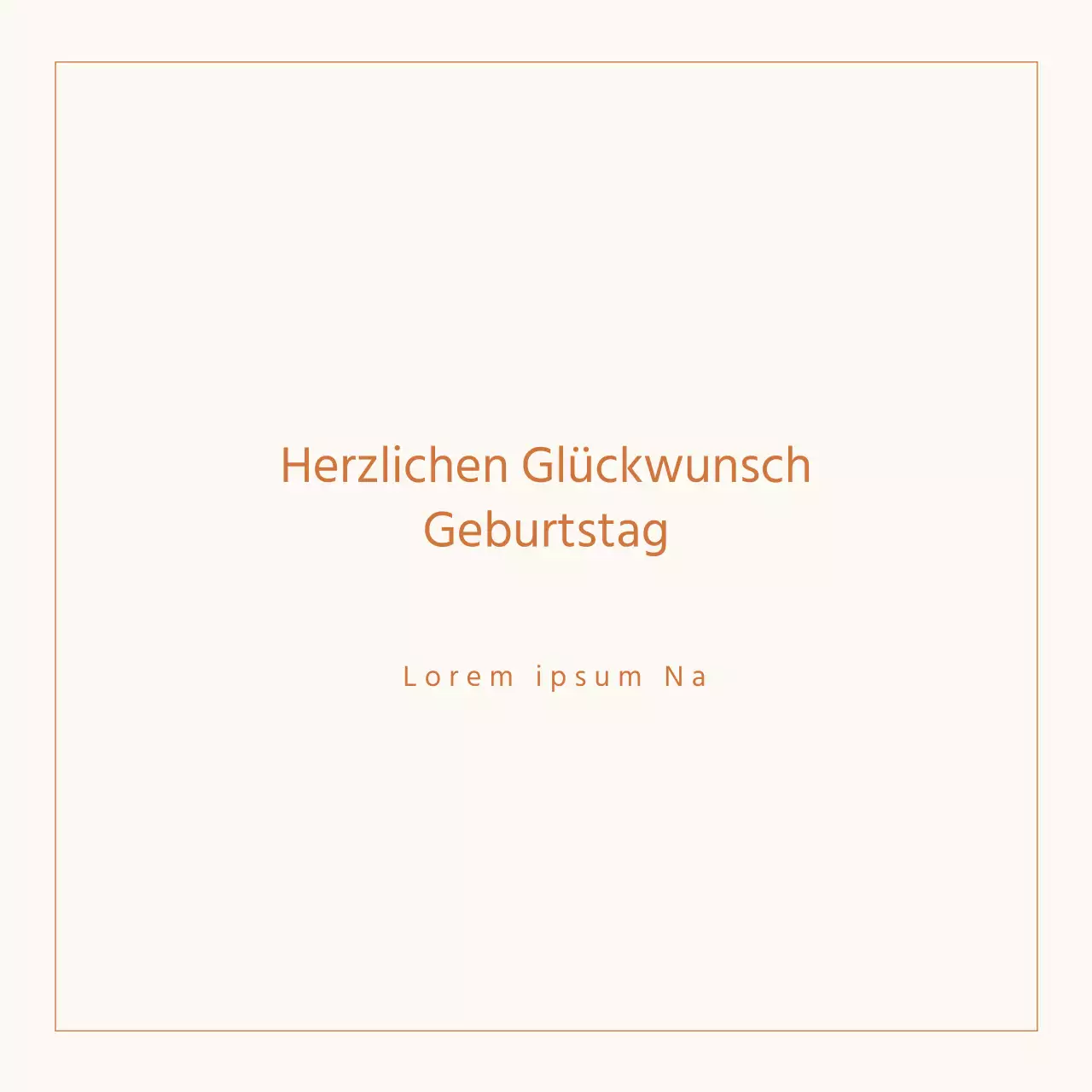 Einfache Geburtstagskarte