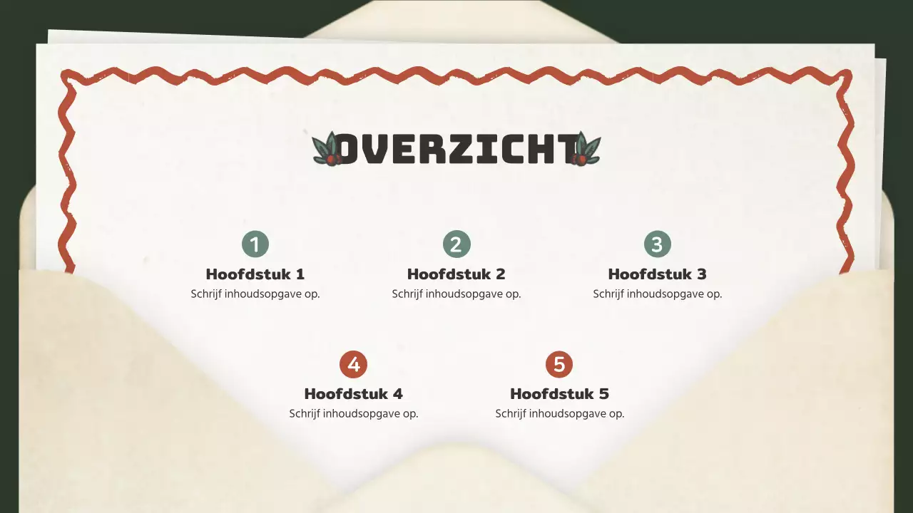 Vintage kerstbrief concept uitnodiging