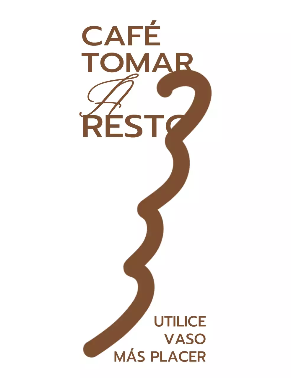 Artículos promocionales y de merchandising con el logotipo y el nombre de la empresa en marrón.