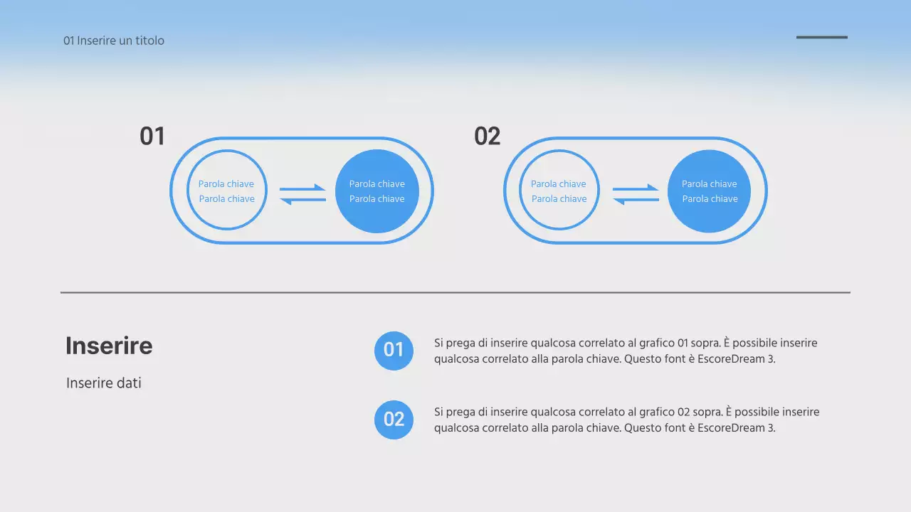 Presentazione sfumata del gradiente