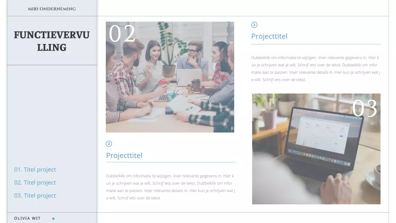 Een eenvoudige, minimalistische sollicitatiebrief in wit
