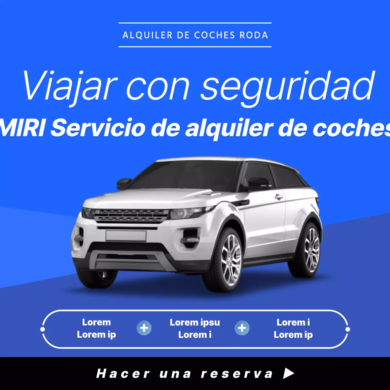 La tarjeta azul y morada de alquiler de cochesNoticias