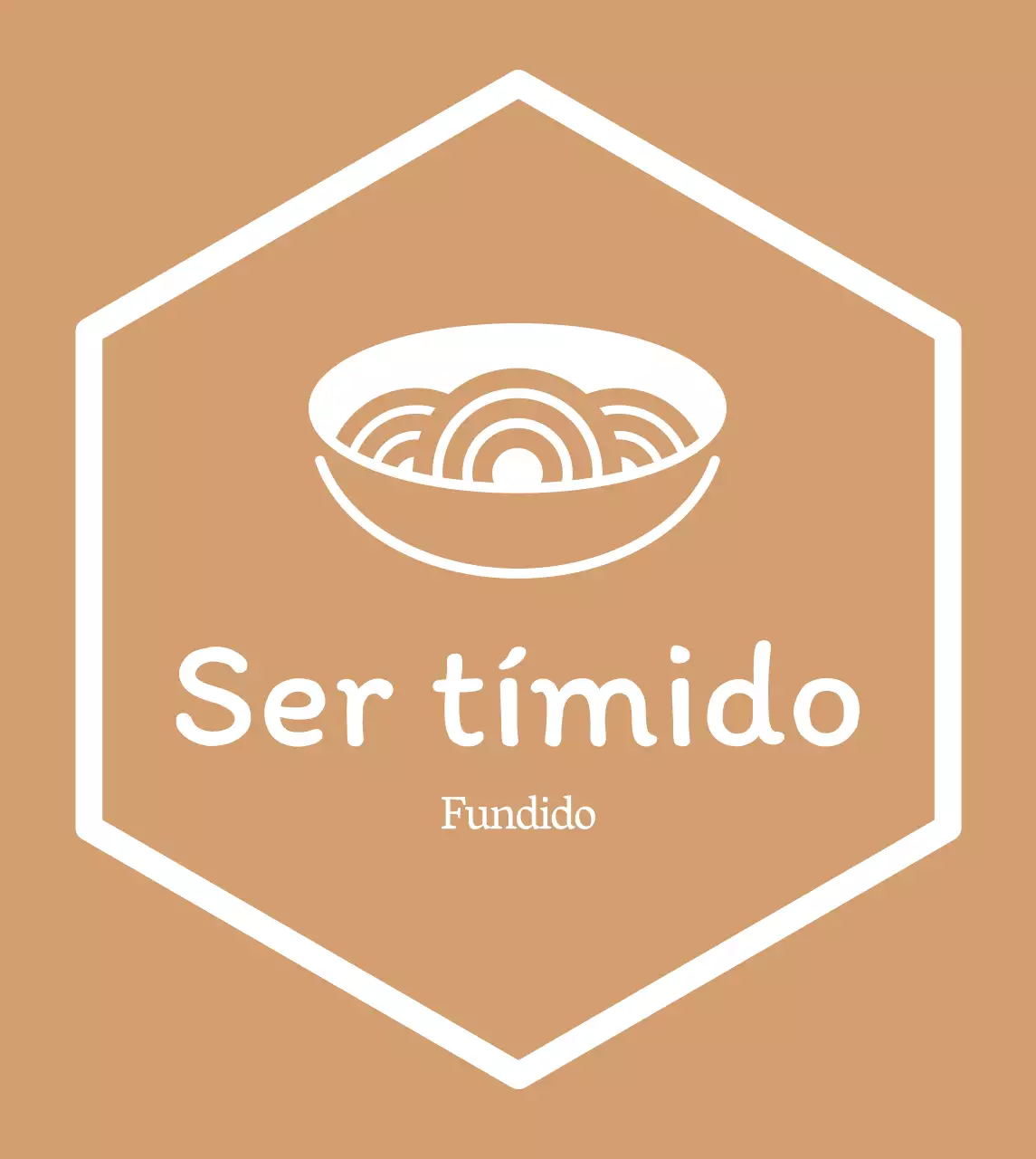 Sencillo rótulo de restaurante coreano en dorado