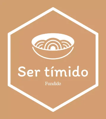 Sencillo rótulo de restaurante coreano en dorado