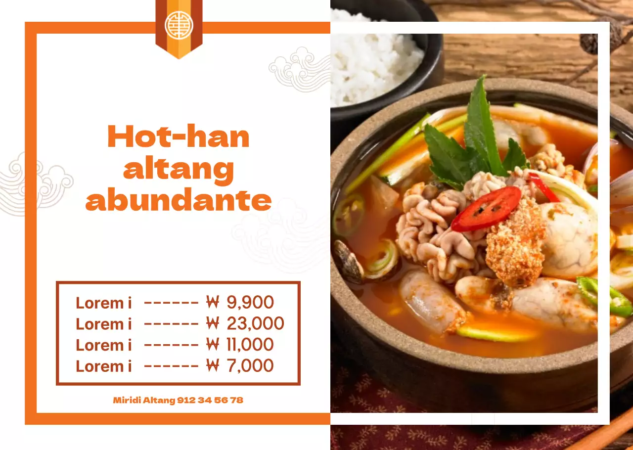 Orange, restaurante coreano tradicional