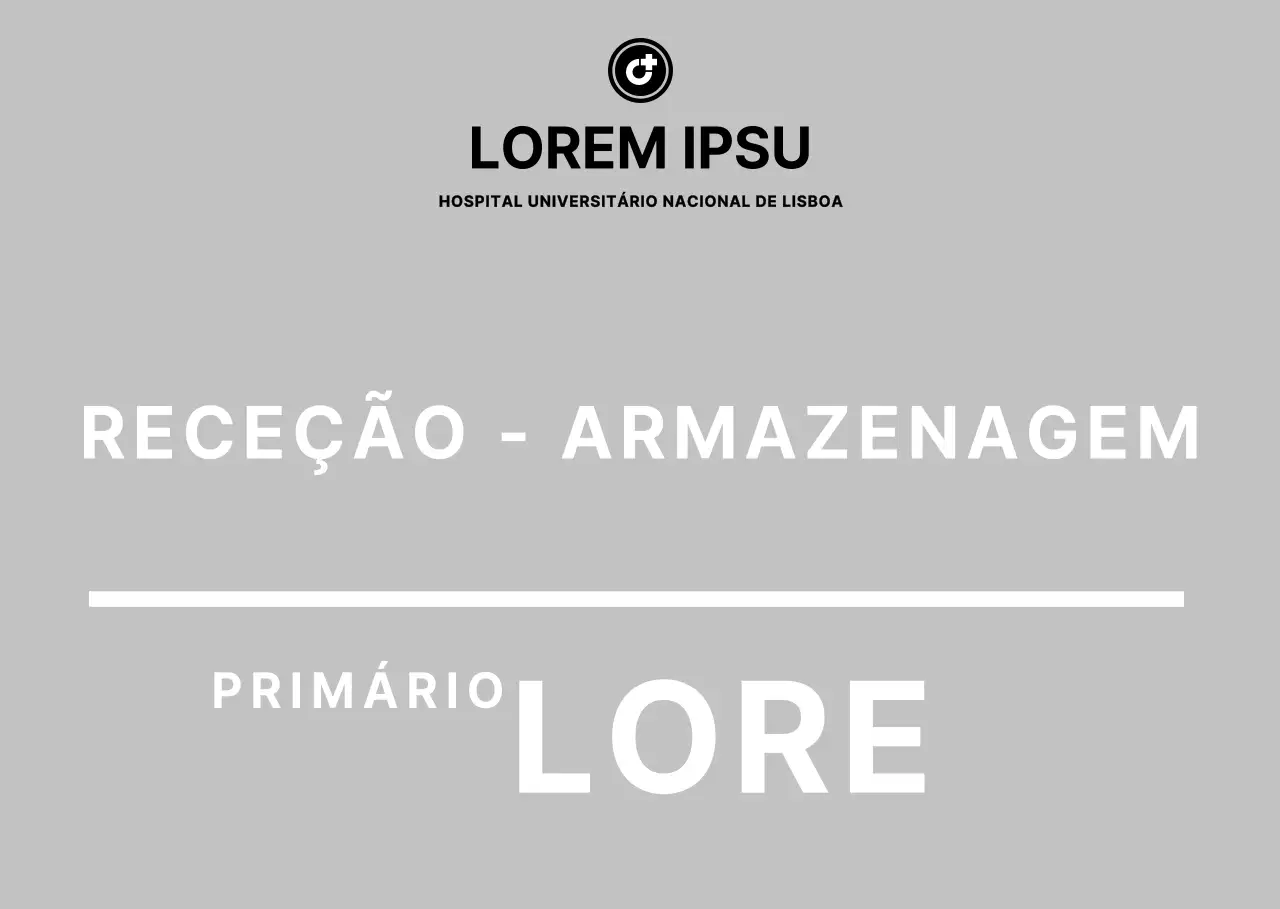 Suporte acrílico para hospital com instruções de arrumação simples em cinzento