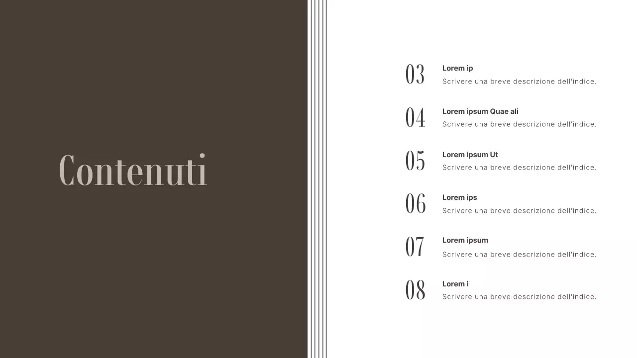 Portafoglio di organizzazioni di arti dello spettacolo in marrone e toni tenui