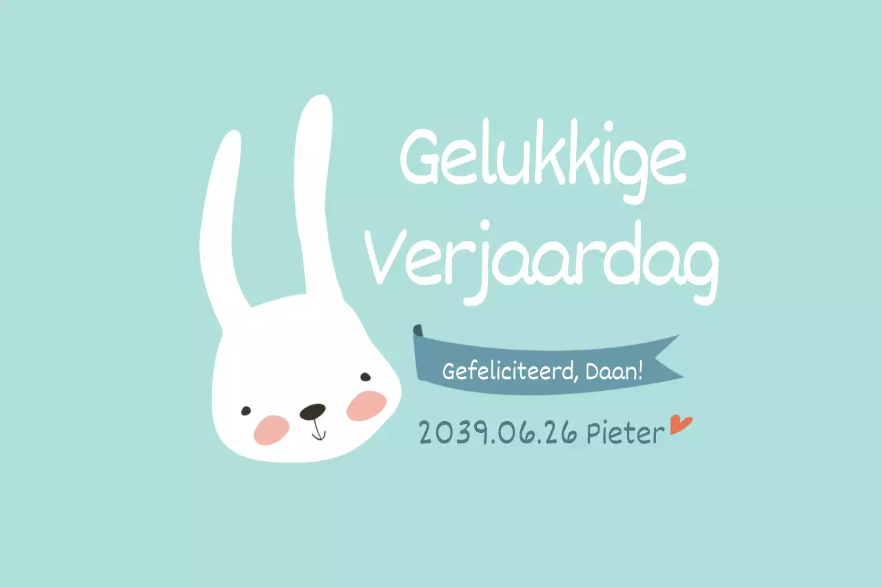 Gelukkige Verjaardag