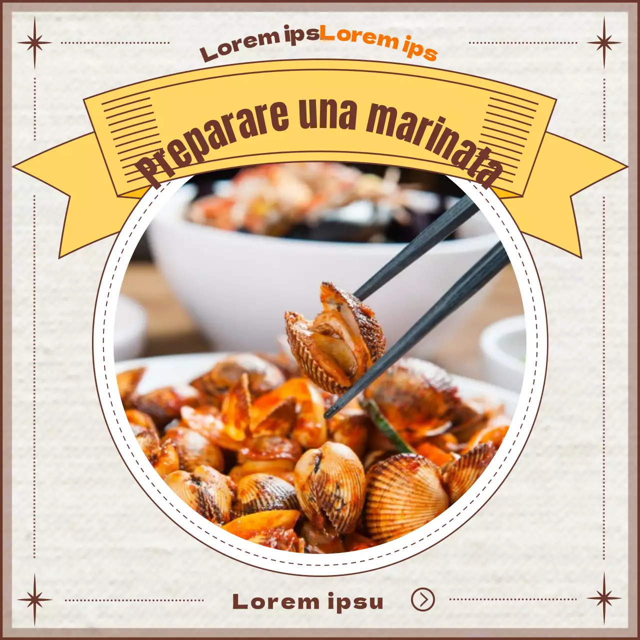 Ricetta della marinata di maiale a tema giallo