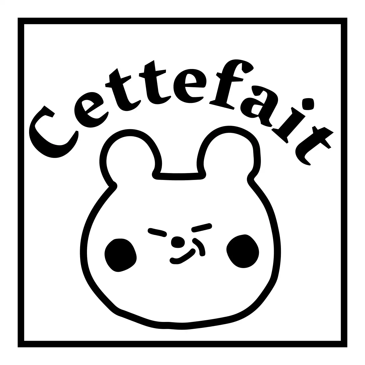 Marchandises avec des phrases noires qui renforcent la confiance en soi et de mignonnes illustrations d'ours en peluche