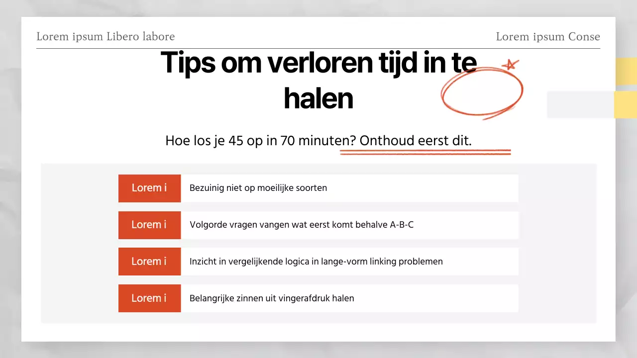 Rood en wit testpapier thema proefexamen antwoorden