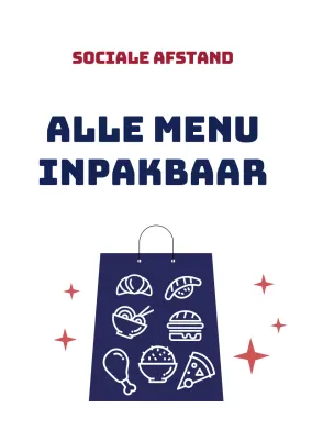 Blauwe Voedsel Illustratie Verpakbare Transparante Poster