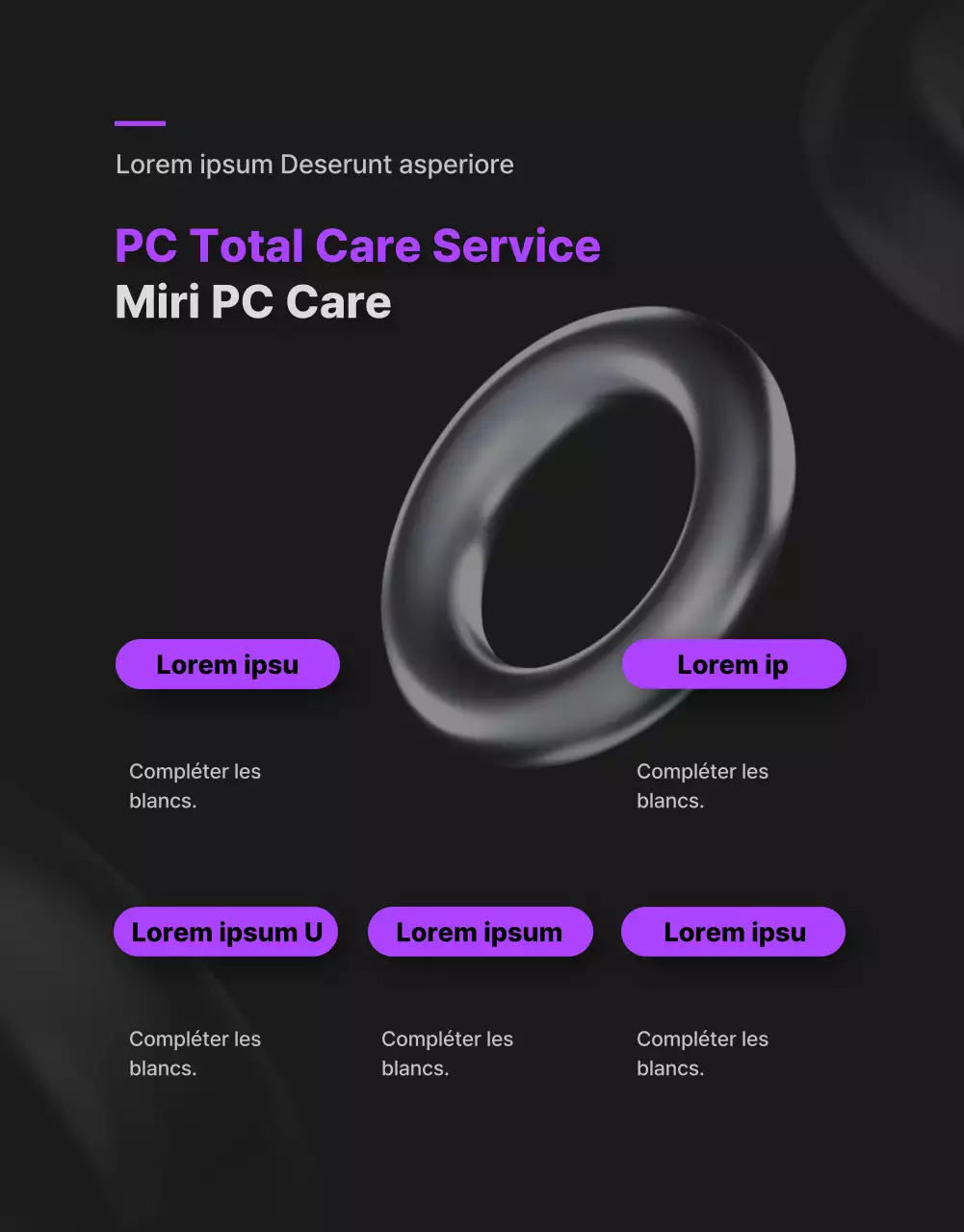 Promouvoir les services de réparation électronique avec des points violets (plus)