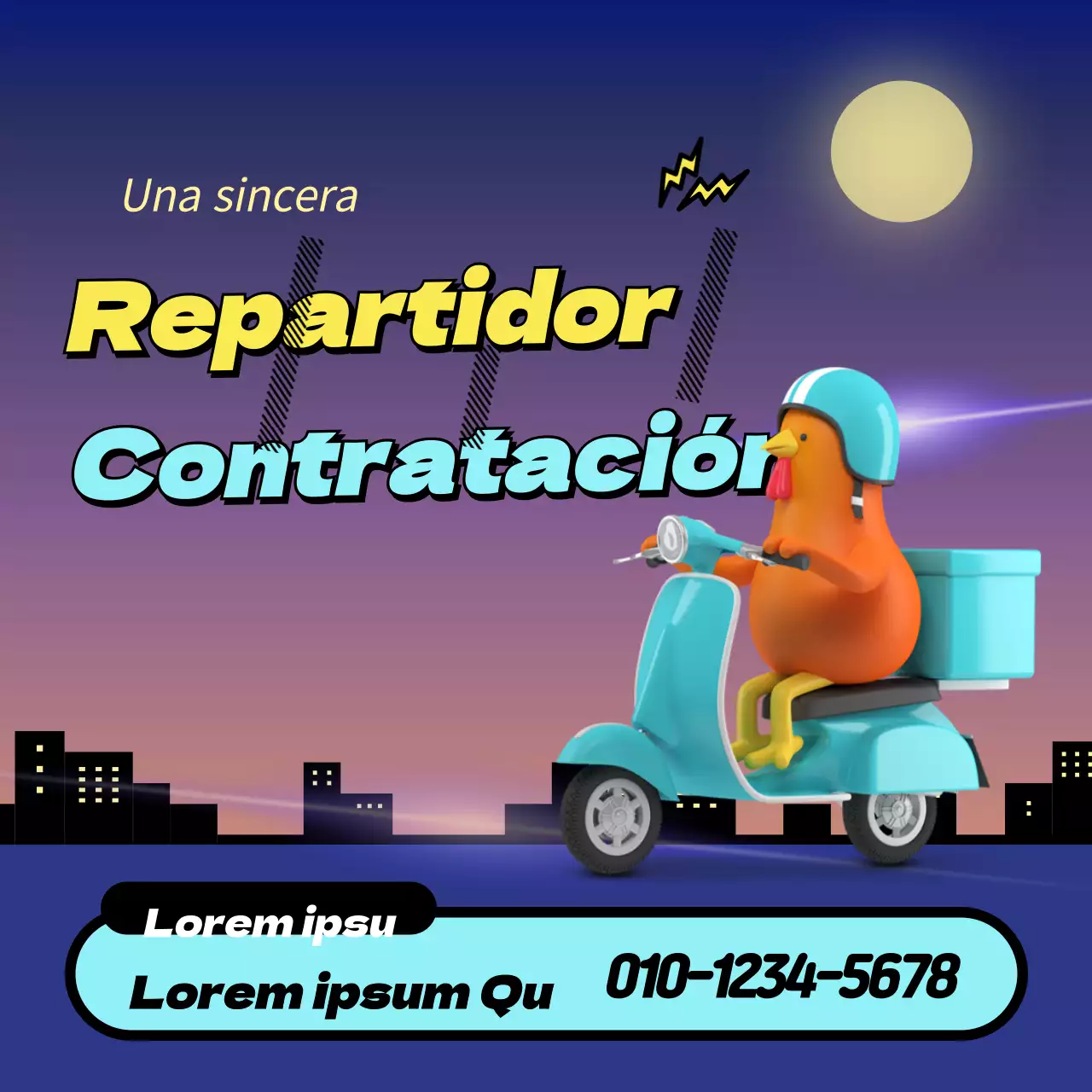 Night Sky Cityscape Conductor de reparto Reclutamiento