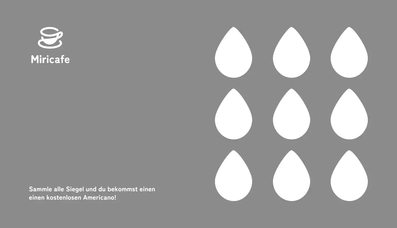 Cafe mit einem einfachen grauen Kaffeetassen-Symbol