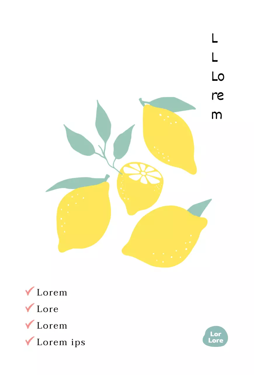 Geïllustreerde limonade ansichtkaart