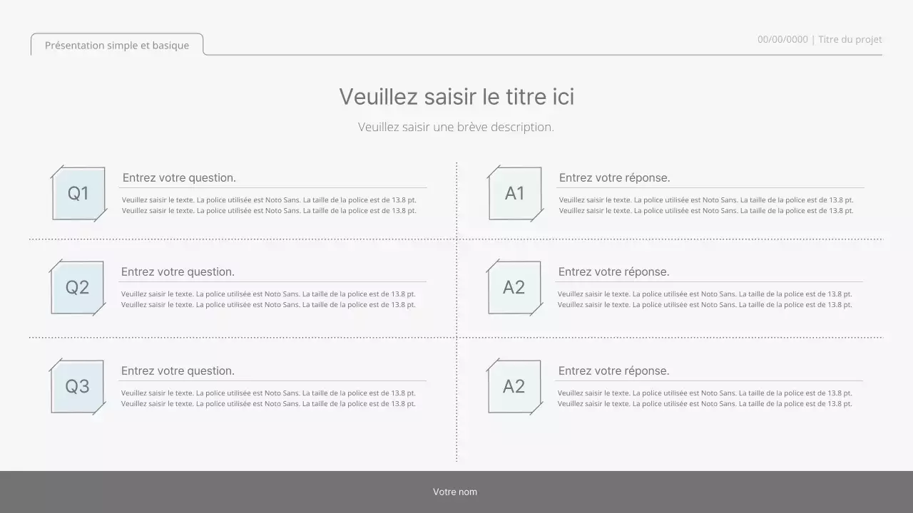 Kit de présentation simple et basique dans les tons pastels et blancs