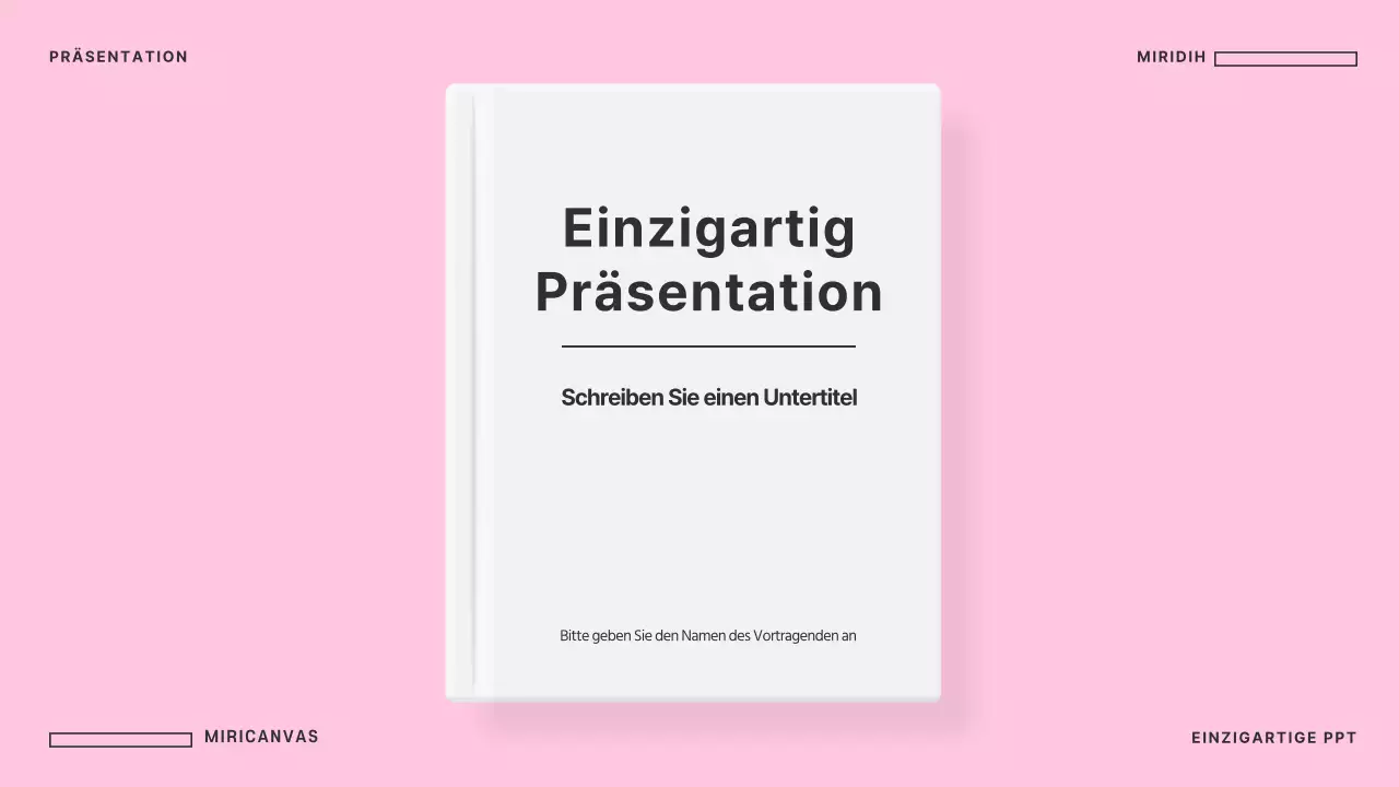 Einzigartige Präsentationen