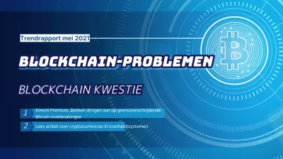 Blauw witte blockchain schoenen