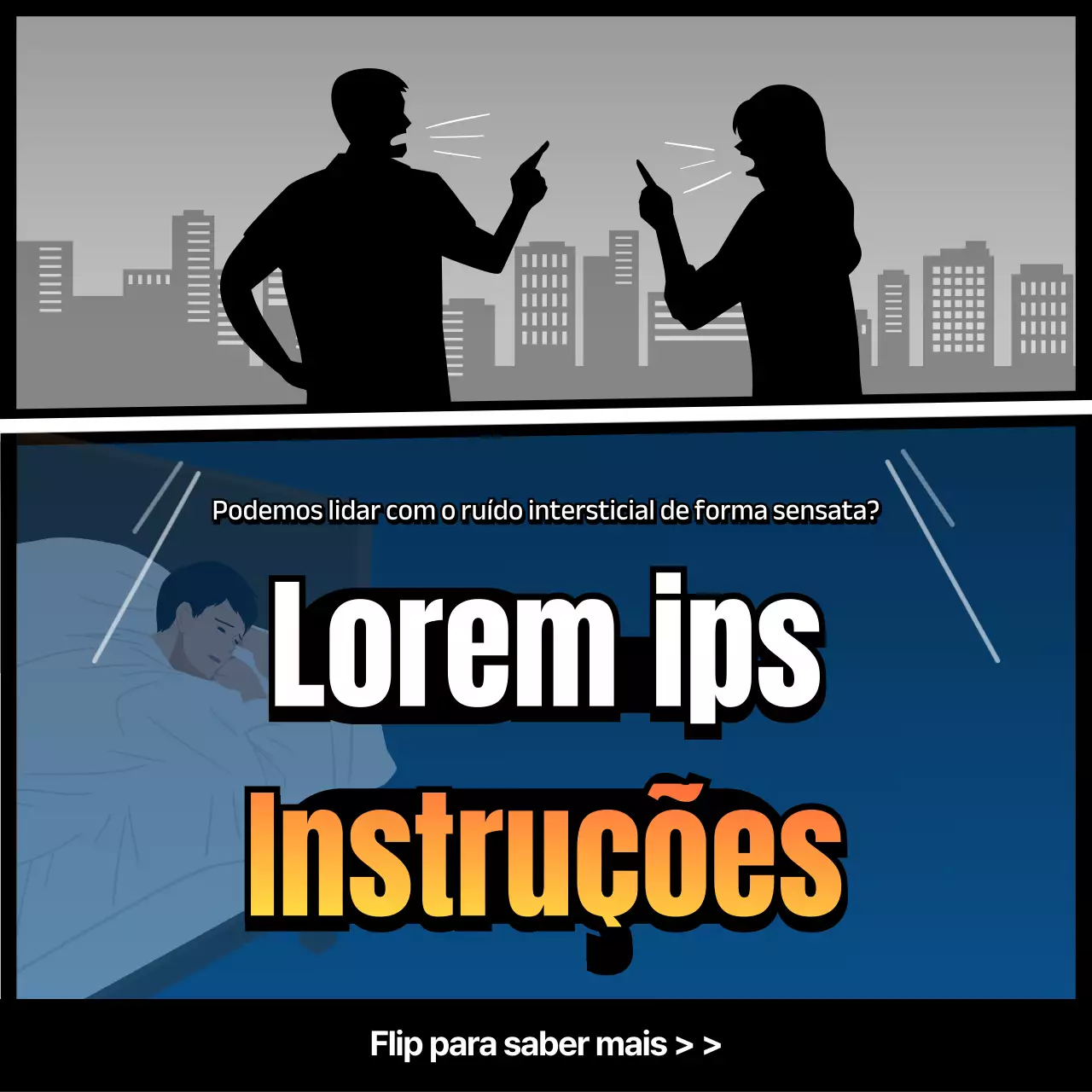 Como lidar com o ruído intersticial com apontamentos de azul-marinho e laranja