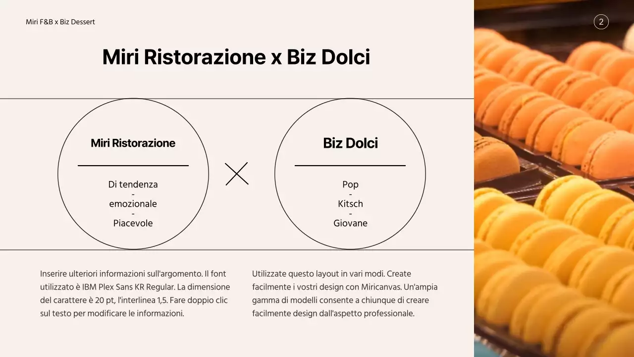 Proposta di collaborazione per un marchio di dessert giallo e pastello