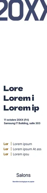 Style simple en bleu marine et marron Informations pour la conférence d'automne