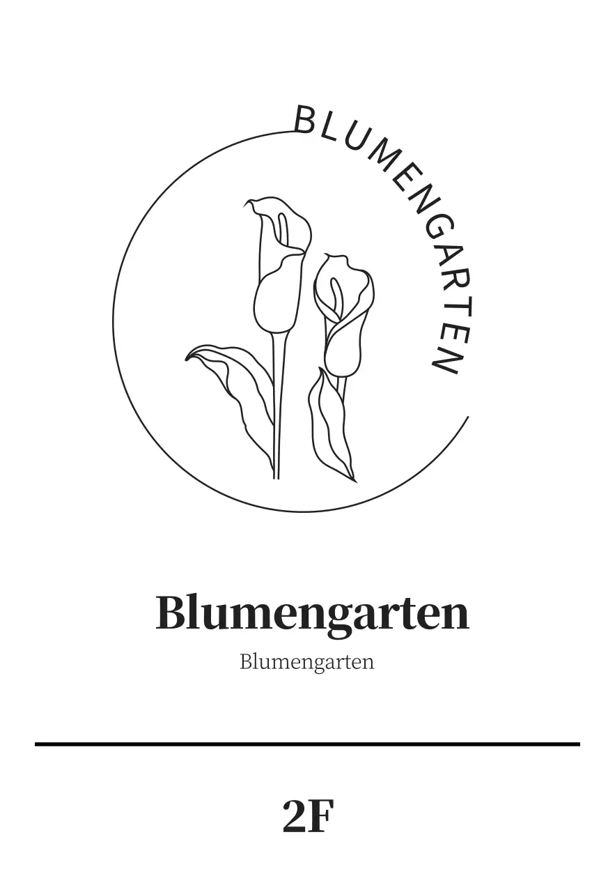 Einfaches Blumenladen-Logo