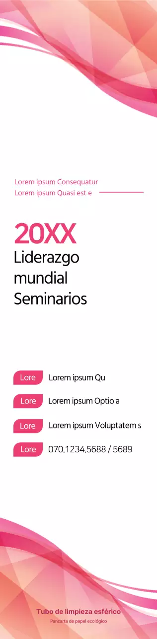 Rosa y negro para un anuncio de seminario de estilo sencillo