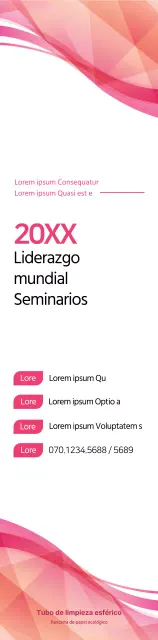 Rosa y negro para un anuncio de seminario de estilo sencillo