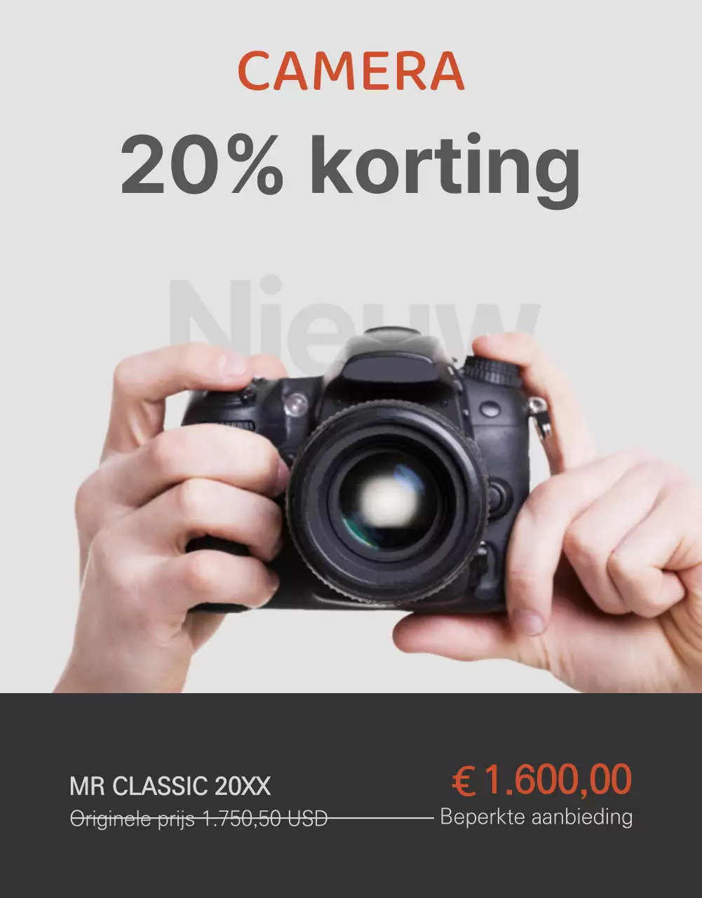 Pagina met cameradetails