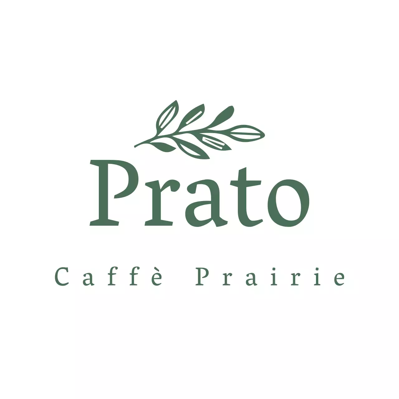 Stile di illustrazione emozionale in verde e bianco per un caffè