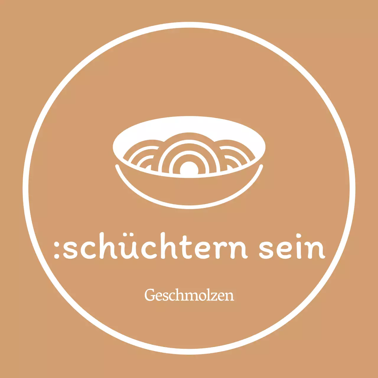 Einfaches koreanisches Restaurantschild in Gold